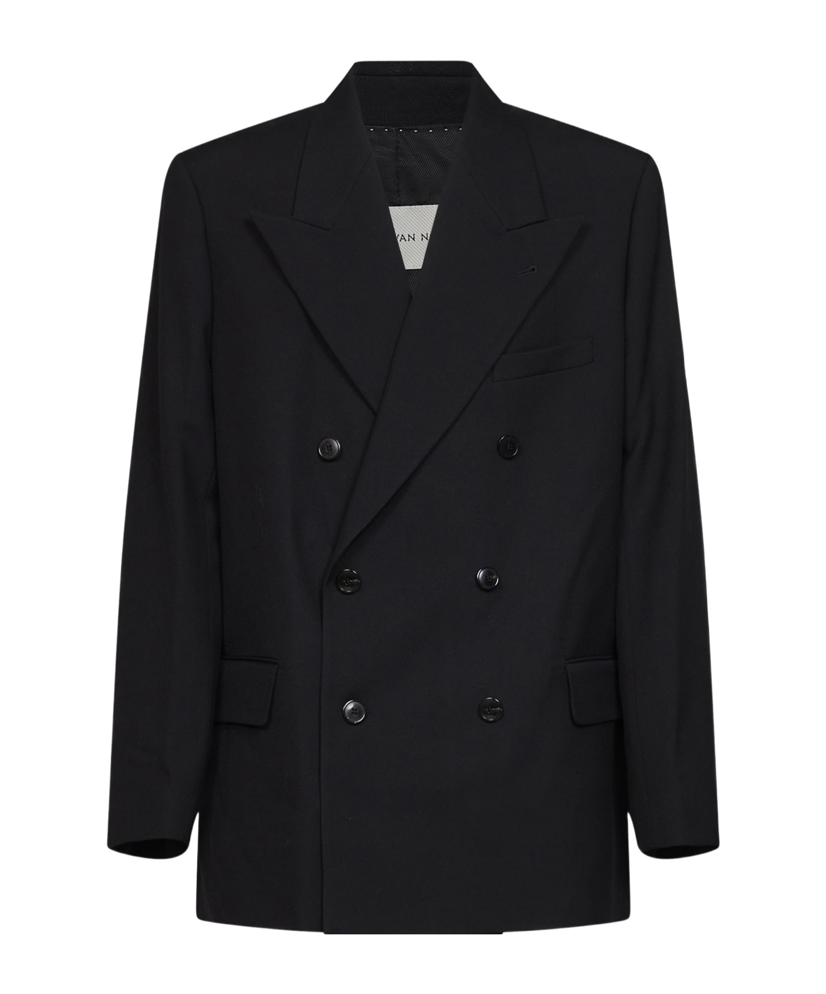 Wool canvas Bosier double-breasted jacket