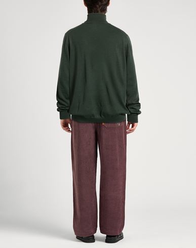 Man Turtleneck Dark green Size 46 Virgin Wool