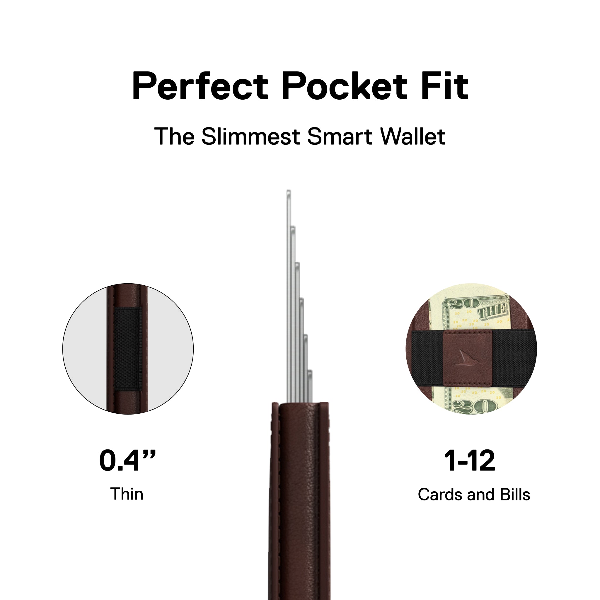 Men's Wallet - Smiley x Ekster Premium Slim Men's Wallet Trackable Wallet Leather Smart Wallet RFID Blocking