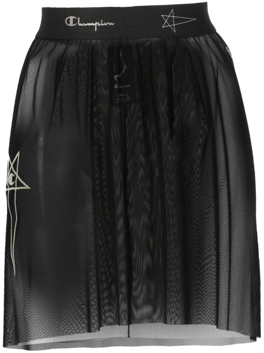 Black Logo Skirt