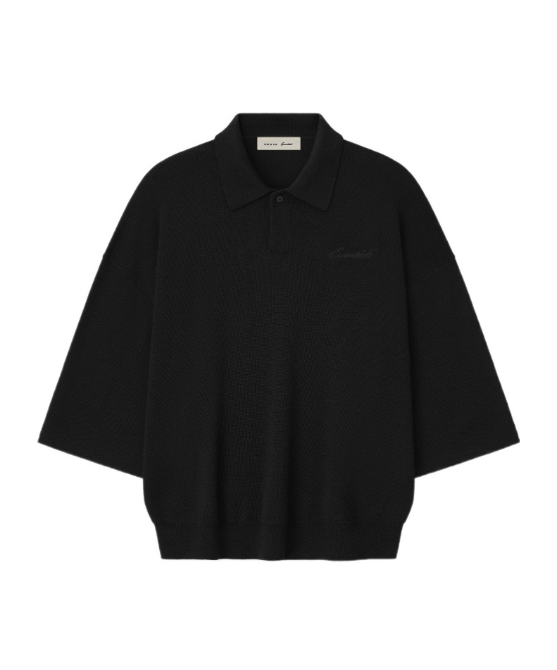 Essentials logo-embroidered polo shirt
