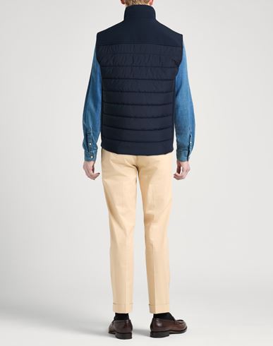 Man Vest Navy Size L Polyester, Elastane