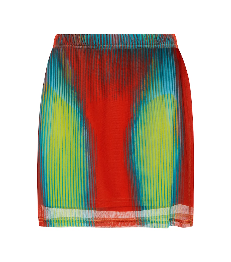 X Jean Paul Gaultier printed miniskirt