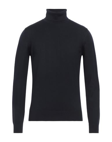 Alpha Studio Man Turtleneck Midnight blue Size 44 Merino Wool