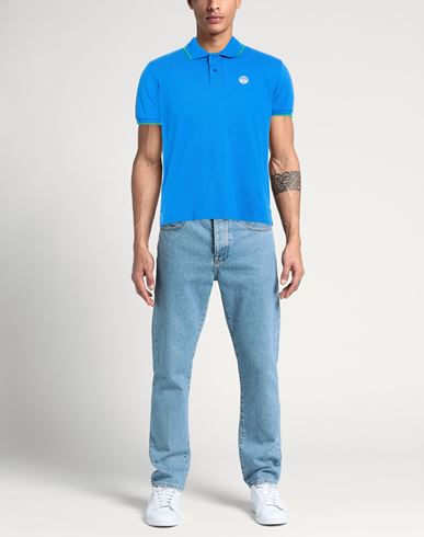 Man Polo shirt Azure Size XS Cotton