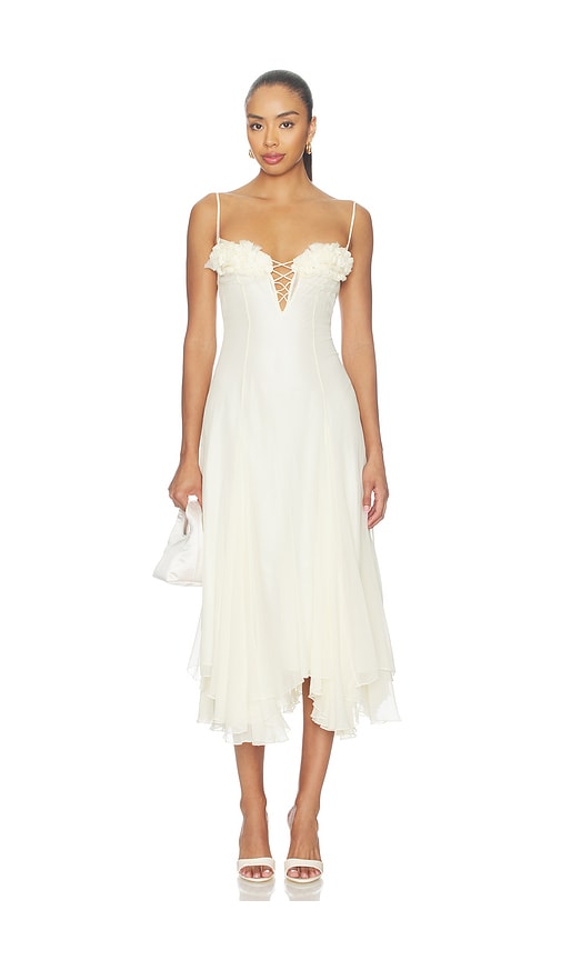 Mirror Palais Valentina Dress in Butter. M also in L