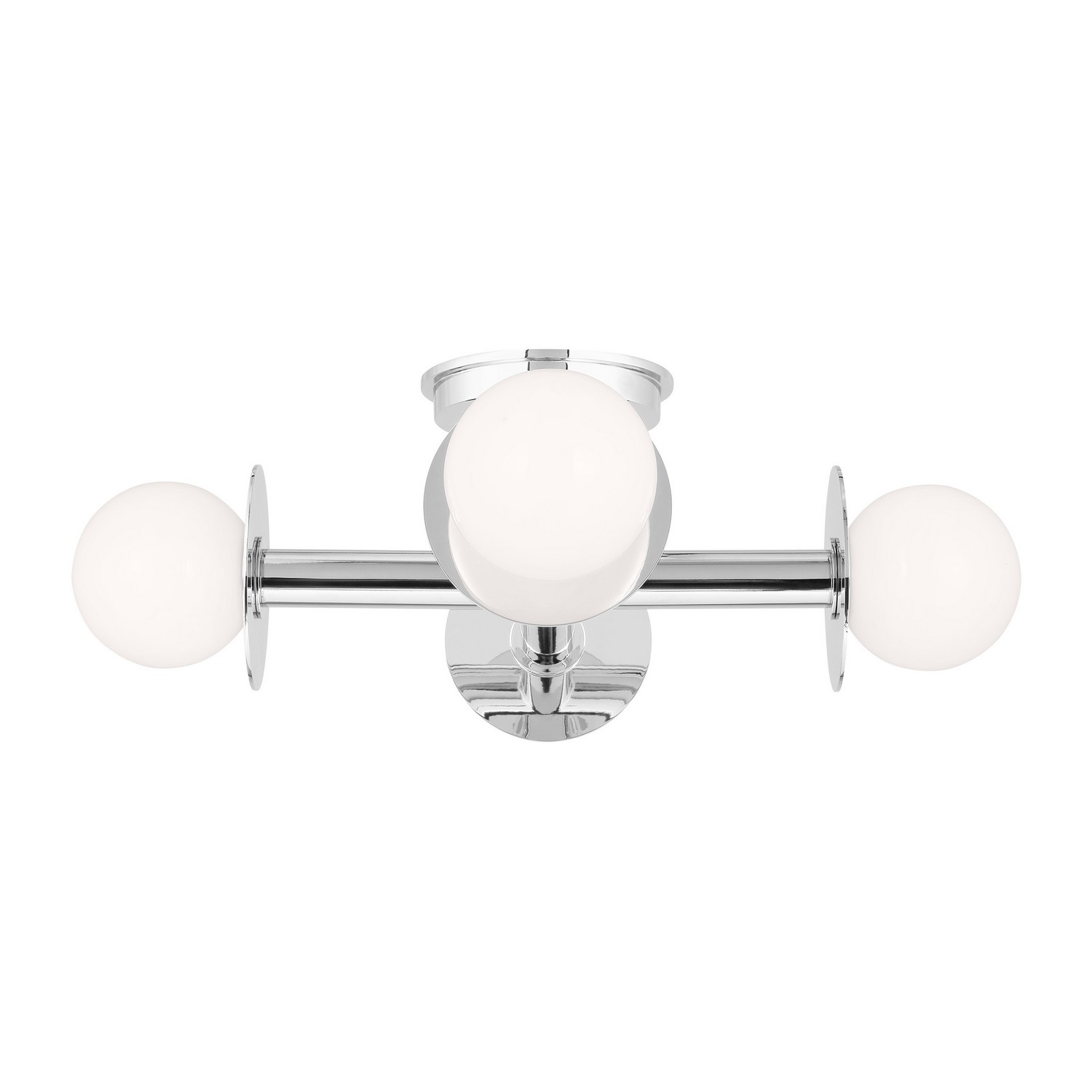 Nodes 4-Light Semi-Flush Ceiling Light in Polished Nicke