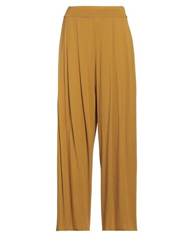 Labo. art Woman Pants Mustard Size 0 Cotton, Elastane