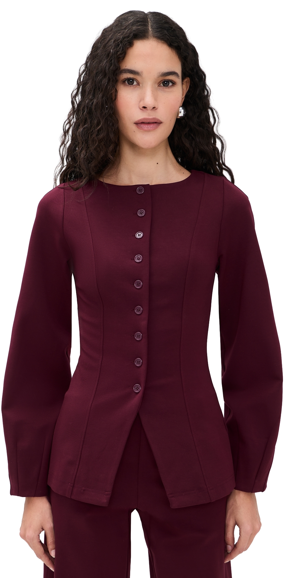 Bonnie Ponte Blazer Oxblood