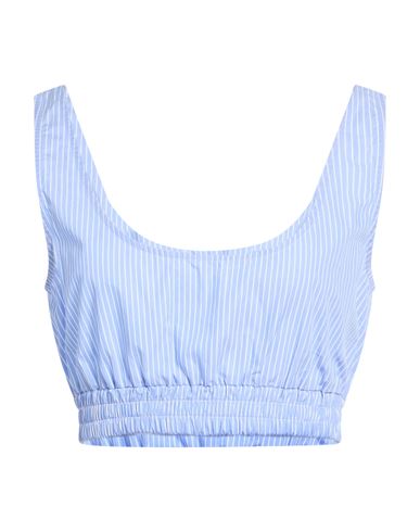 Woman Top Azure Size L Cotton