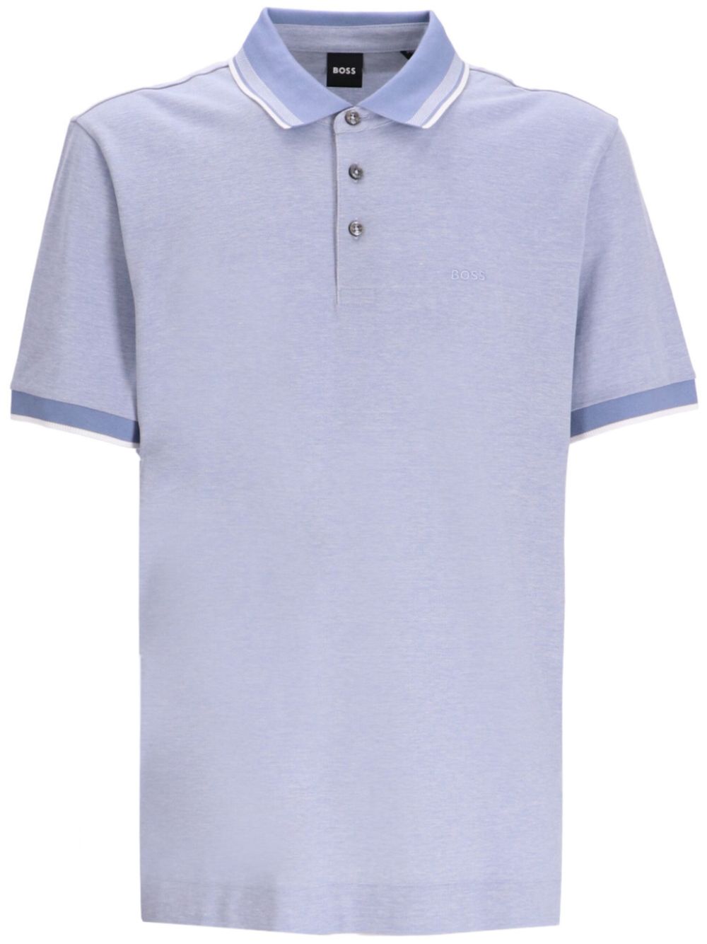 Logo-embroidered polo shirt - Blue