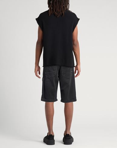 Man Shorts & Bermuda Shorts Charcoal Size 30 Cotton