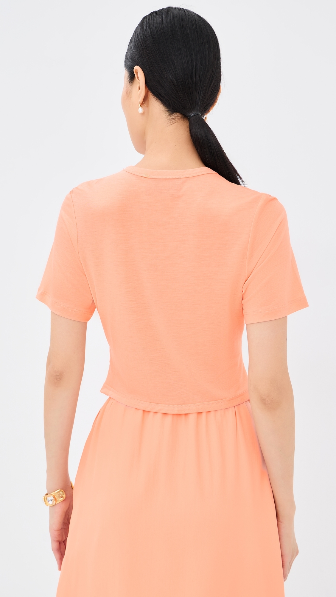 Bow Tail Easy T-Shirt Clementine