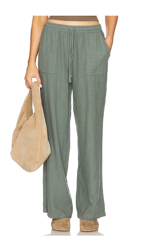 Bobi Wide Leg Jogger in Sage. Größe XS. Also in L, M