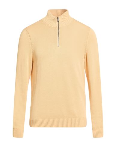 Man Turtleneck Apricot Size 40 Cotton