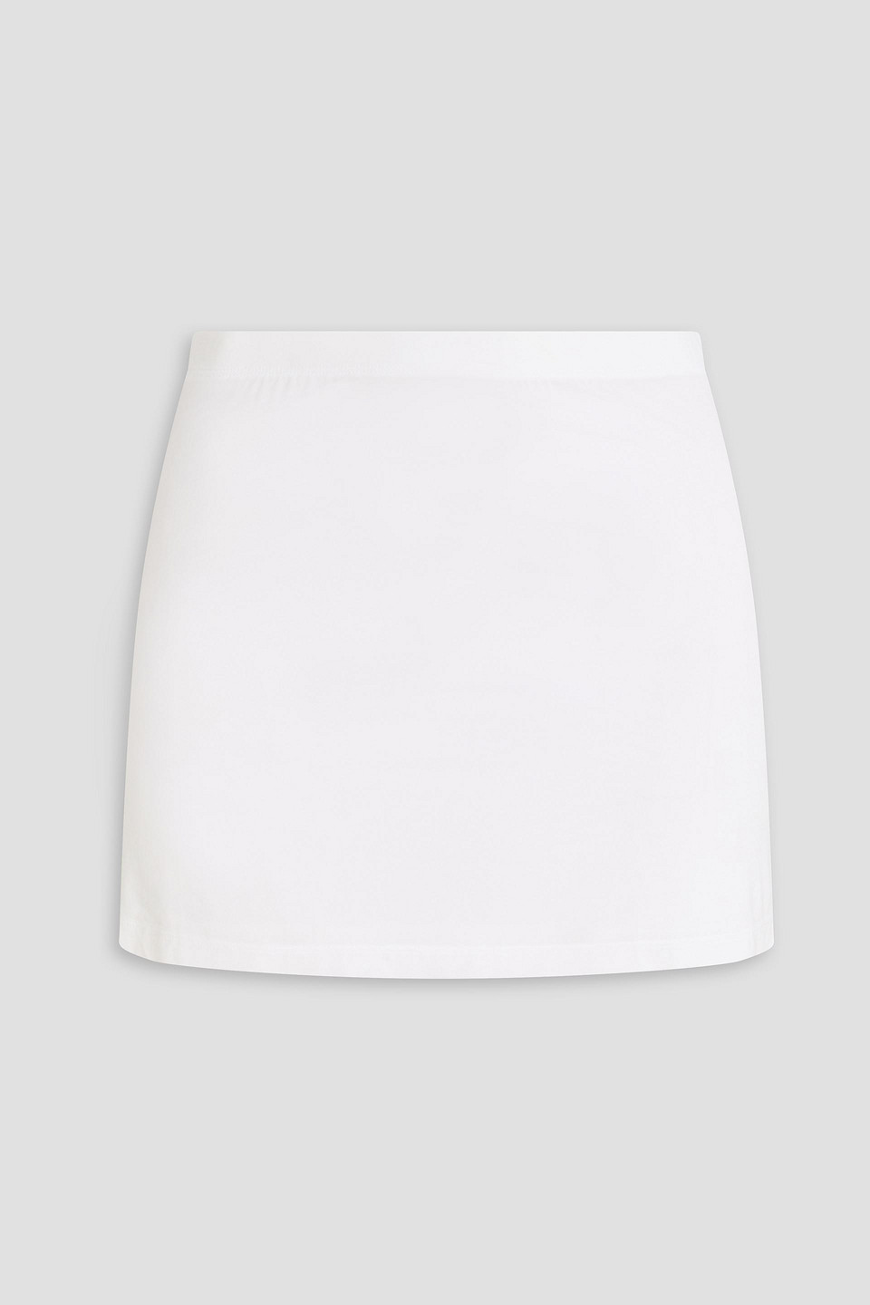 Stretch-knit mini skirt - White - XS