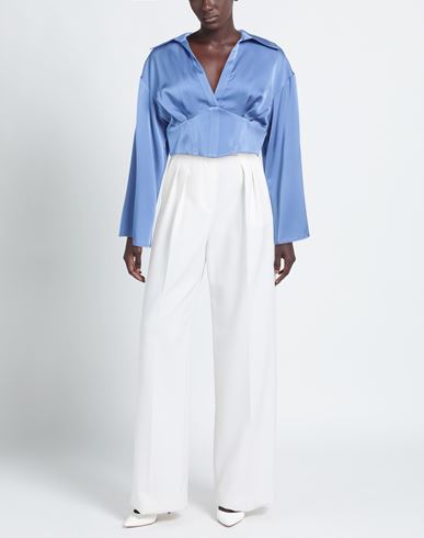 Woman Top Light blue Size L Polyester