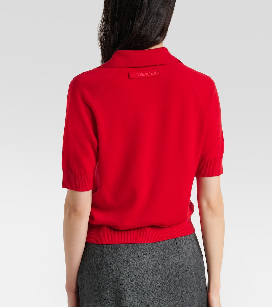 Wool polo shirt