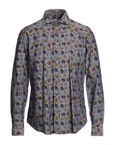 Washed Man Shirt Grey Size 17 Cotton