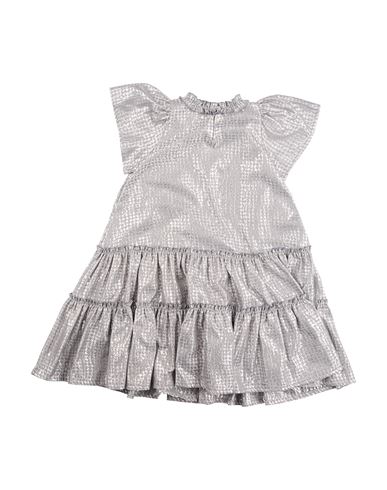 Kid Girl Kids' dress Silver Size 10 Acetate, Polyester, Polyamide