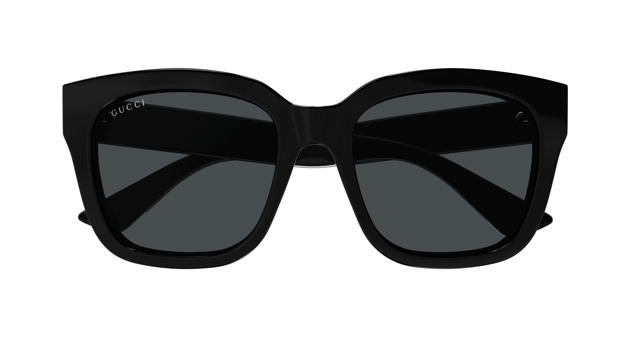 Gucci Woman Gucci GG1338SK 001 Sunglasses Injected Black Grey Squared Norma
