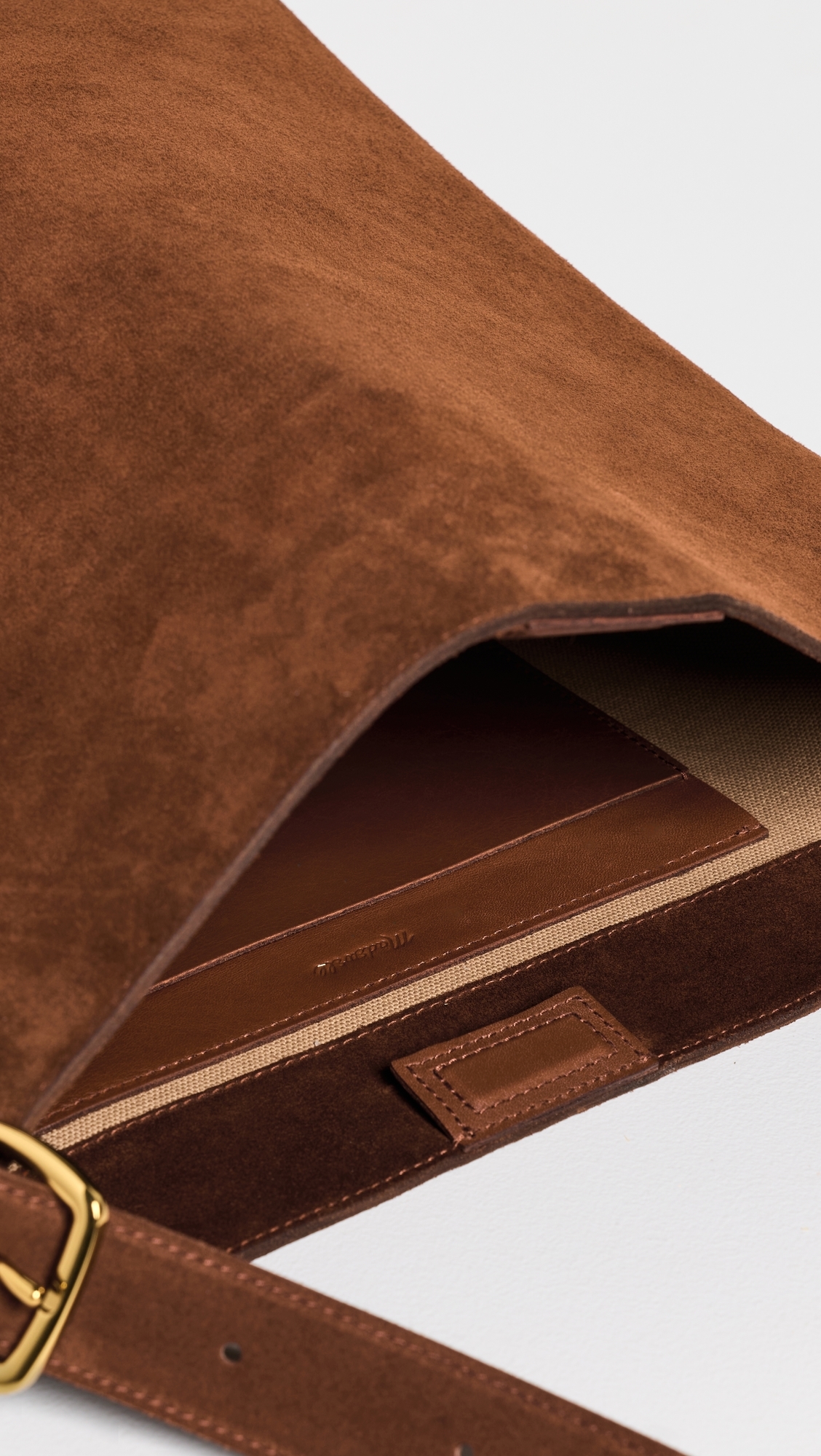 Suede Essentials Bucket Tote Soft Mahogany One Size