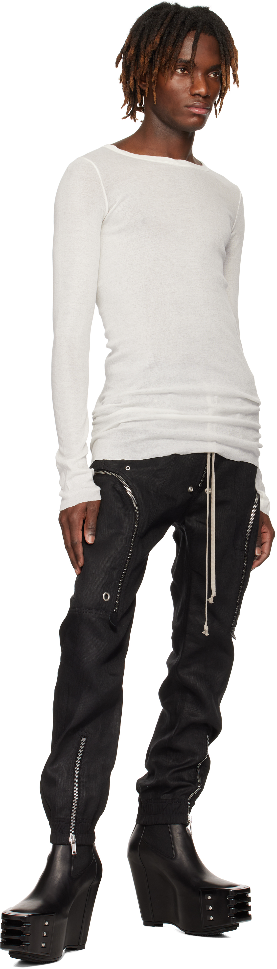 Rick Owens Black Hollywood Bauhaus Cargo Pants