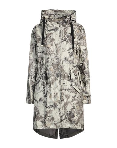 Woman Overcoat & Trench Coat Grey Size 6 Cotton, Polyurethane, Acetate