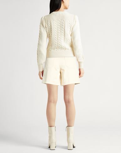 Woman Shorts & Bermuda Shorts Beige Size 4 Cotton, Elastane