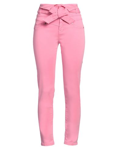 Denny Rose Woman Pants Pink Size 26 Lyocell, Cotton, Elastane