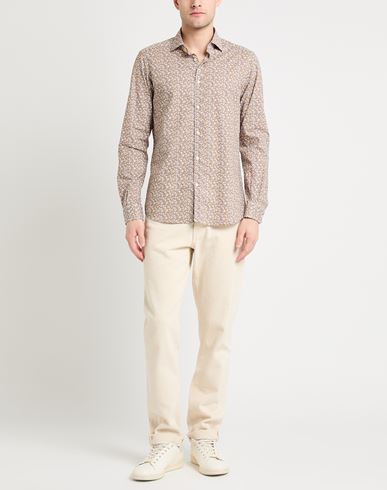Man Shirt Khaki Size 16 Cotton