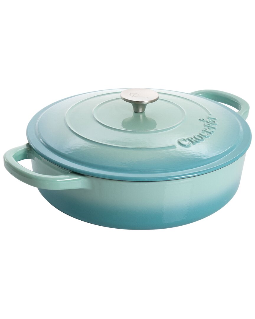Crockpot Artisan 5qt Enameled Cast Iron Braiser Pan With Self Basting Lid
