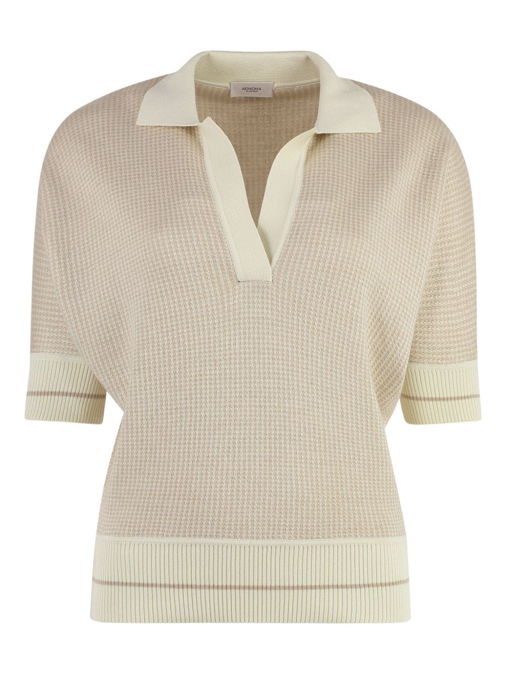 Ribbed t-shirt - Neutrals