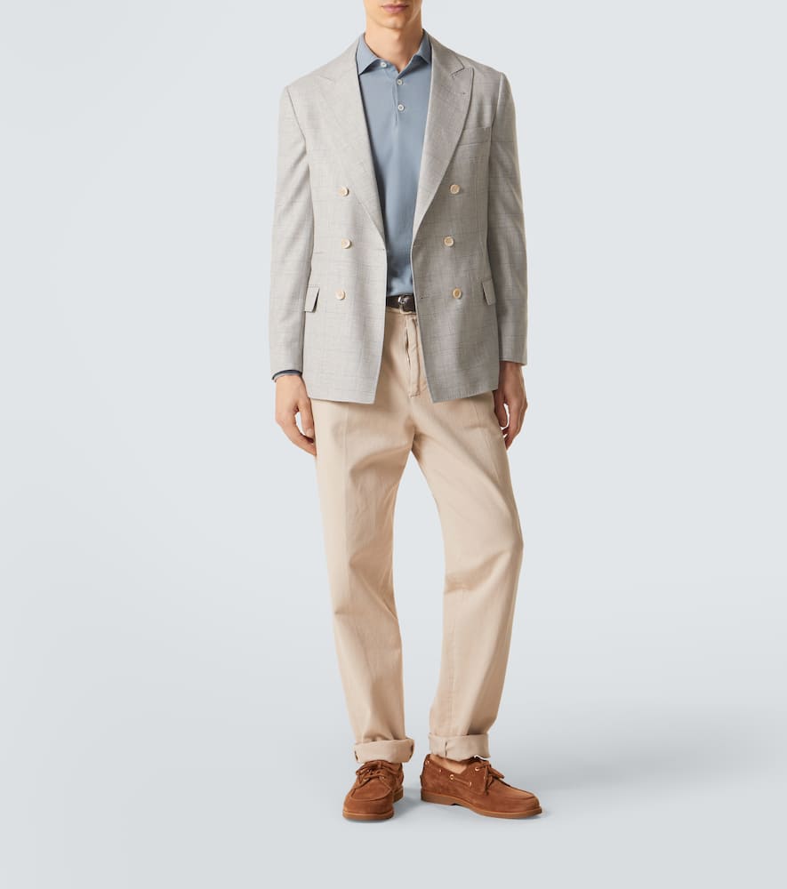 Cotton polo sweater
