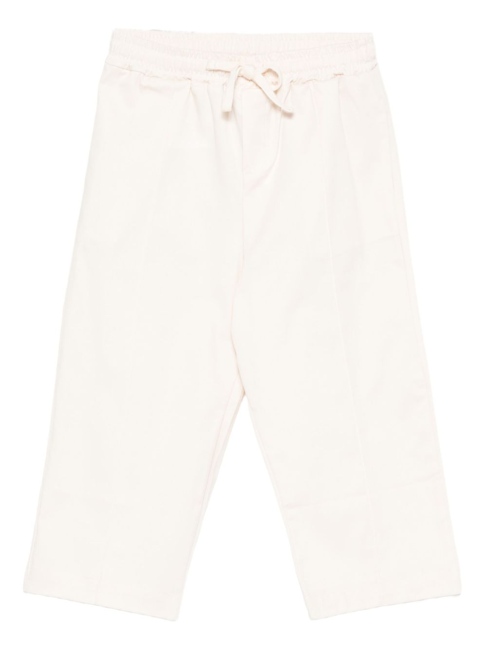 Elasticated-waistband trousers - Neutrals