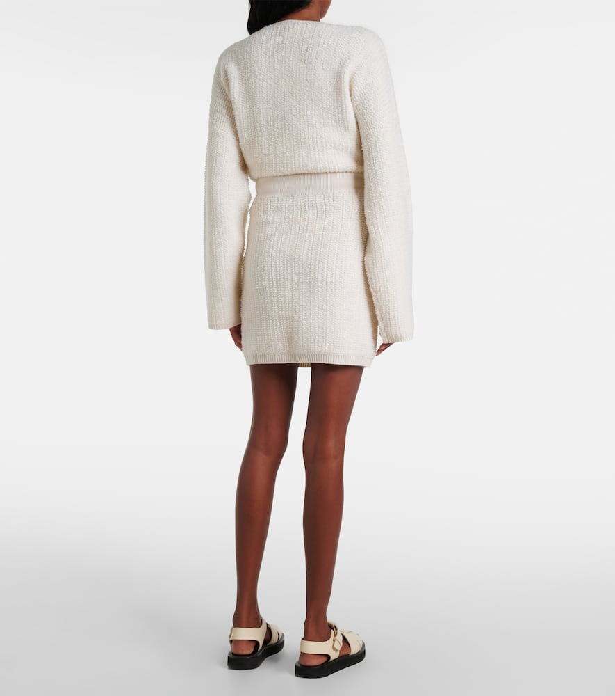 Imogen knitted cashmere miniskirt