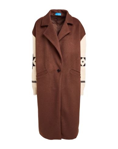 Woman Coat Brown Size S Polyester