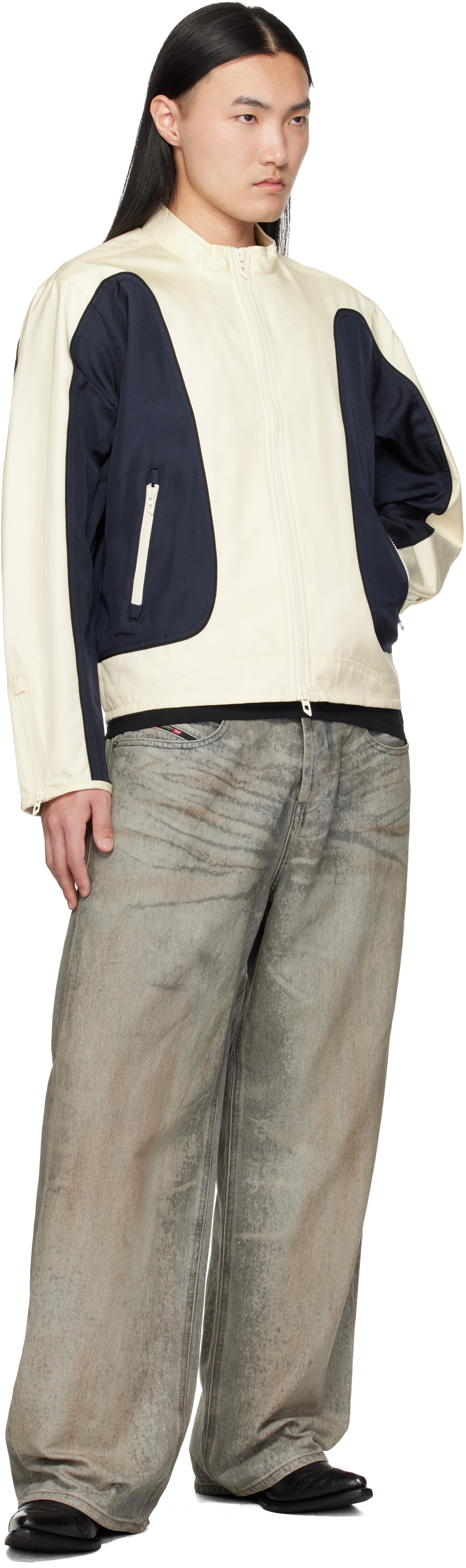 Gray Regular Waist 1997 D-Enim-M Relaxed Jeans