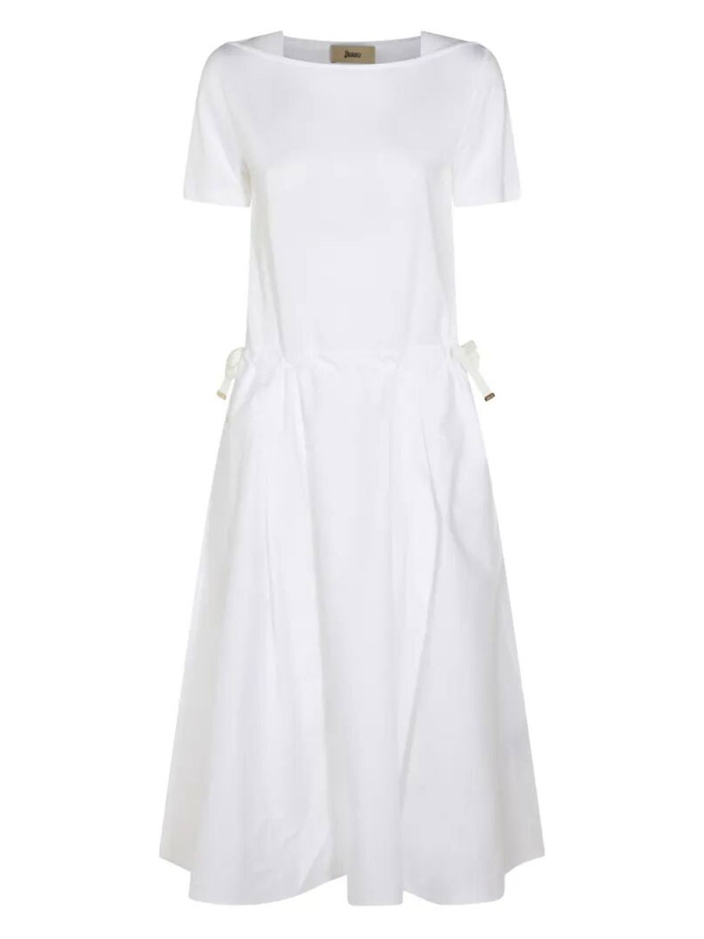 Midi Dress With Drawcord Waist