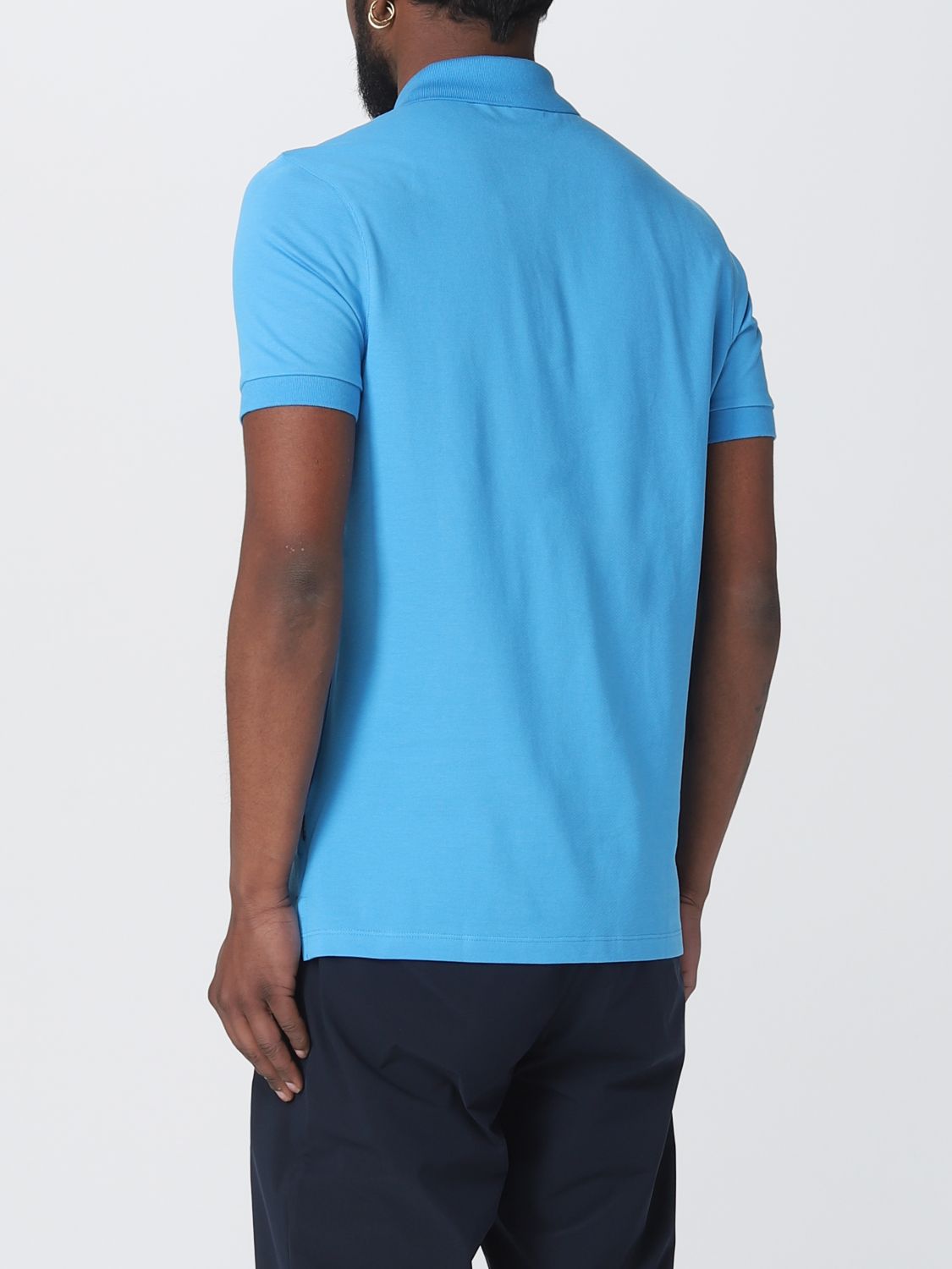 Polo Shirt Men color Gnawed Blue