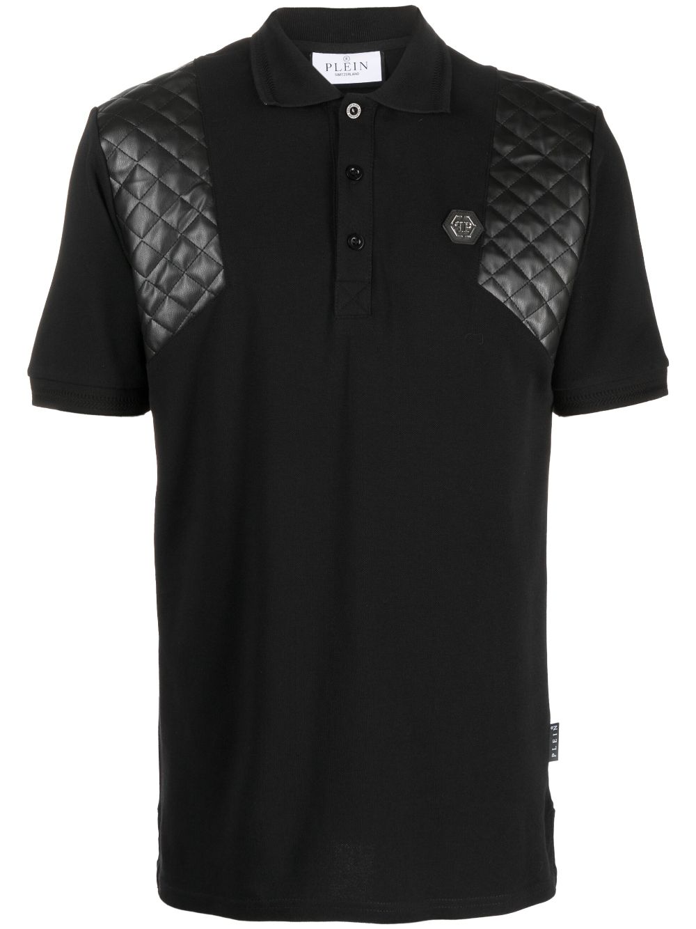 Skull & Bones rhinestone-embellished polo shirt - Black