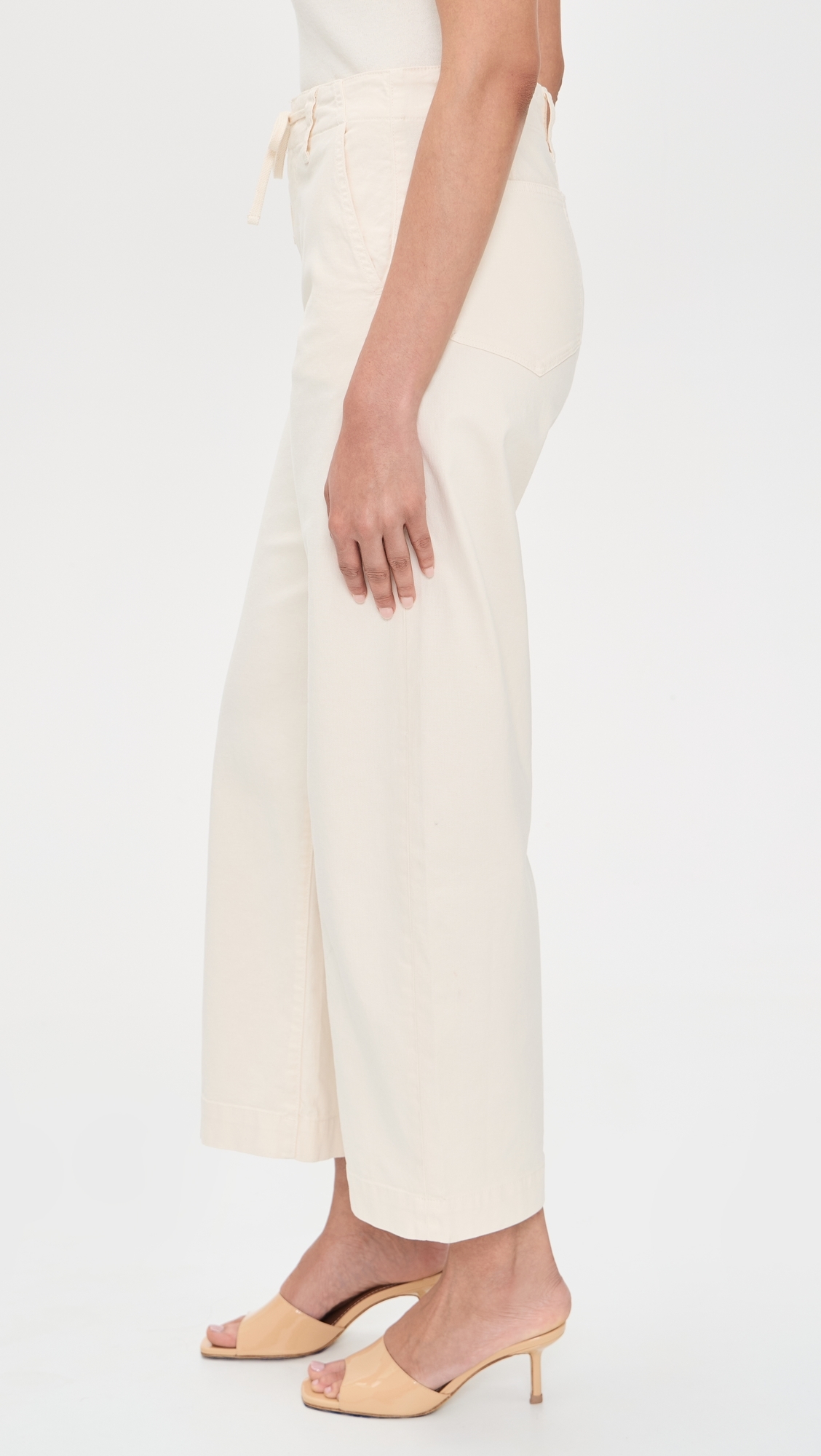 Arellia Ankle Jeans with Tie Quartz Sand