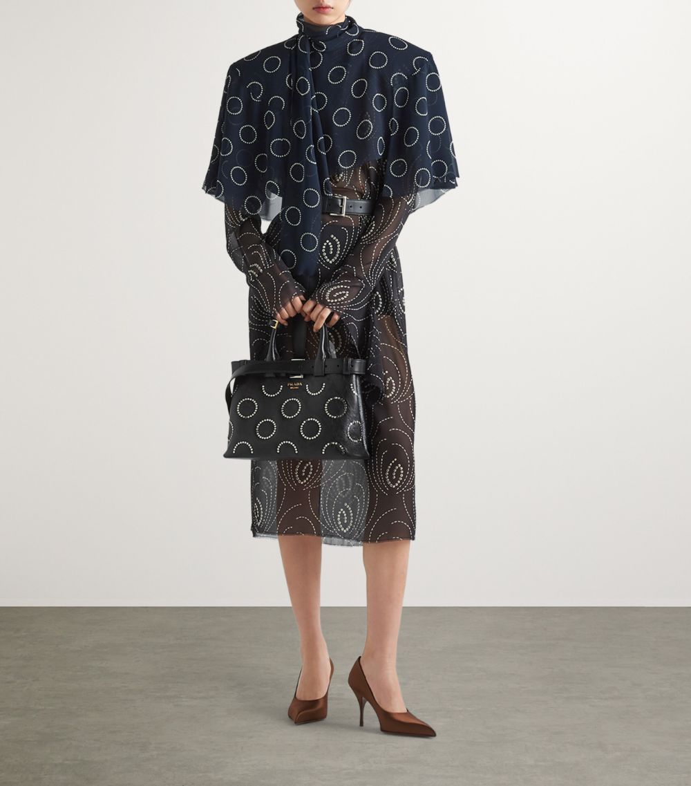 Printed Cropped Cape