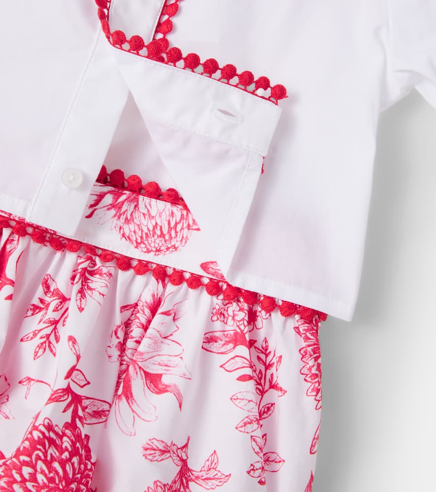 Cotton shirt and skirt set