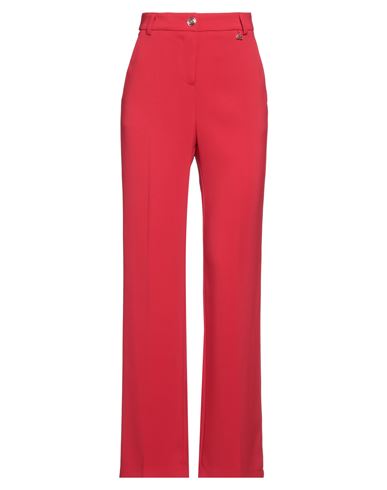 Woman Pants Red Size 2 Polyester, Elastane