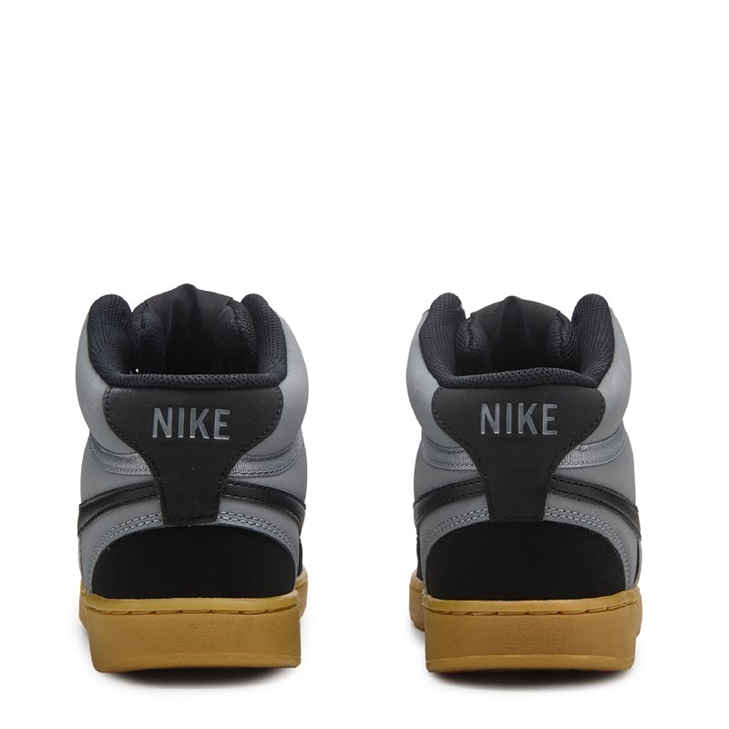 Men's Court Vision Mid Sneakers (Grey/Black/Gum)