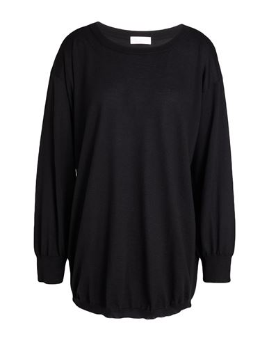 Woman Sweater Black Size 12 Wool, Silk, Cashmere