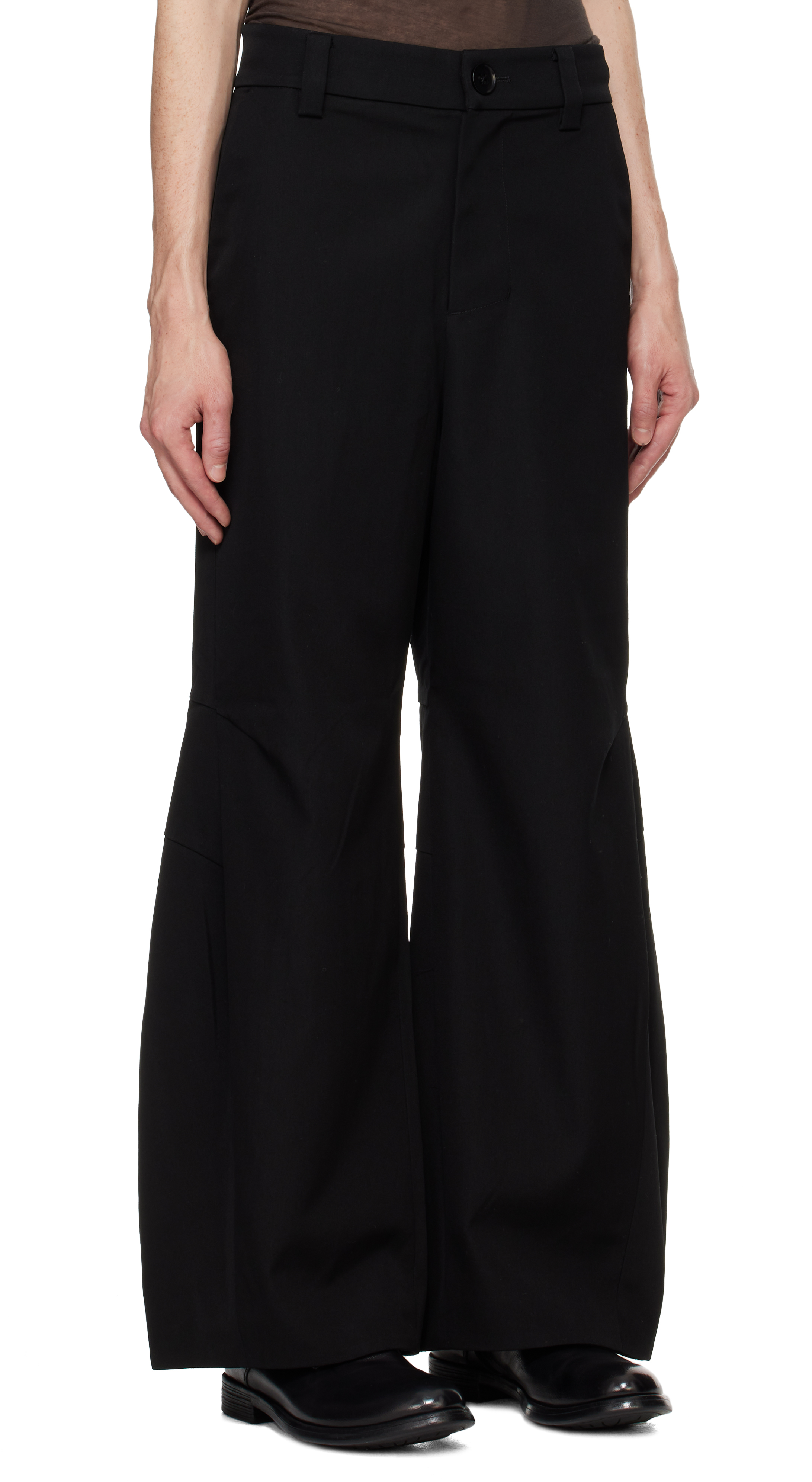 Pet-tree-kor Black Resonance Pleat Trousers