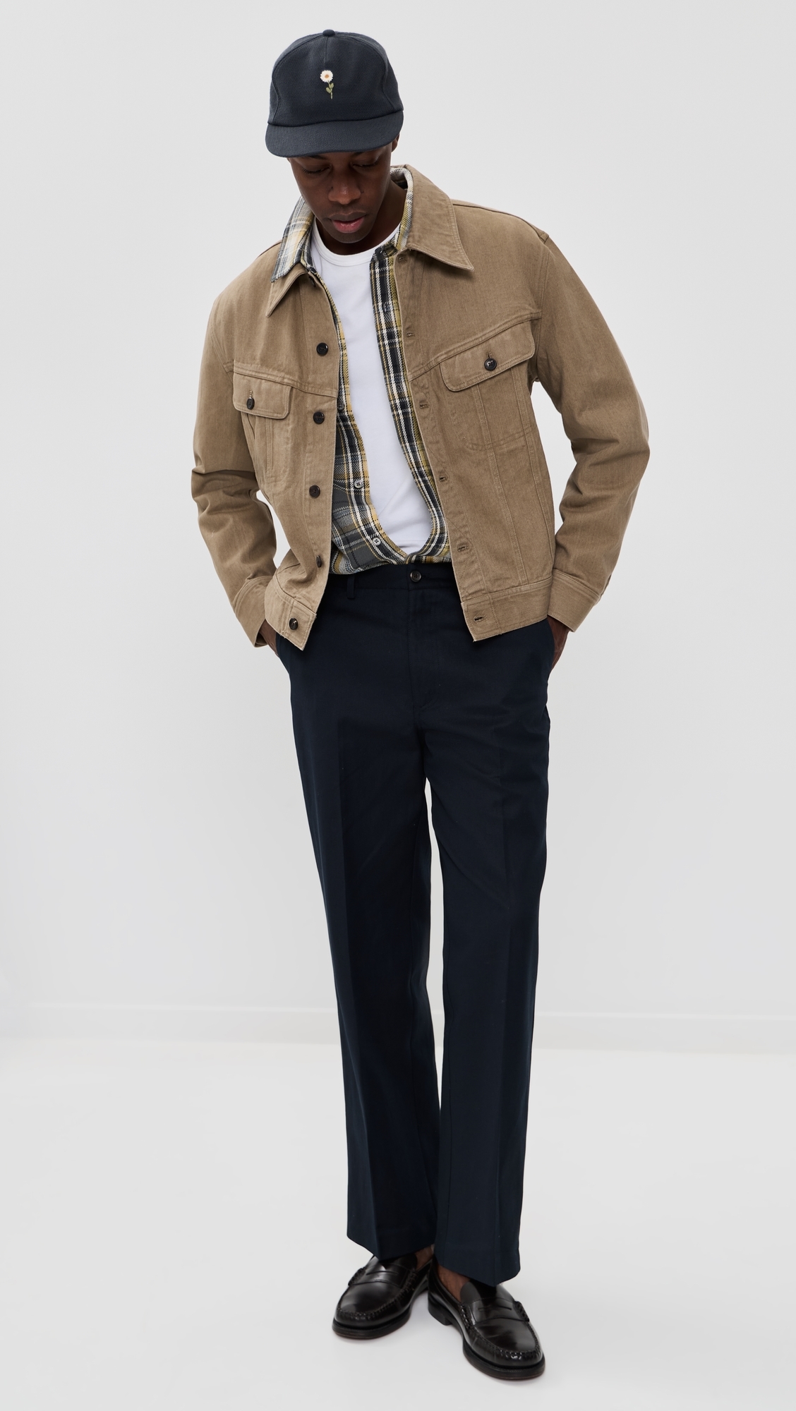 Sulphur Dyed Trucker Jacket Washed Brown