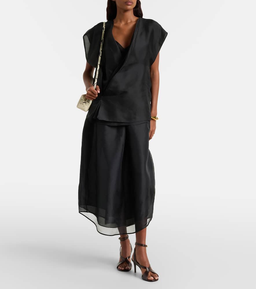 Mer silk top